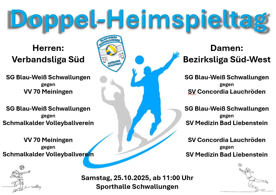 Volleyball Doppel-Heimspieltag